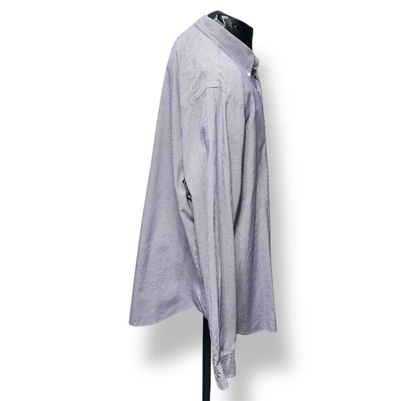 Ralph Lauren Men’s XXL Purple Houndstooth Check Classic Fit Button Down Shirt - Picture 3 of 9